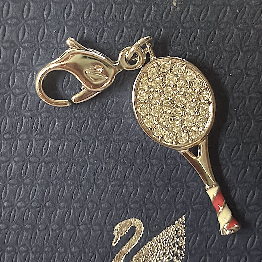 Swarovski Tennis Racket Charm - Picture 2 of 4